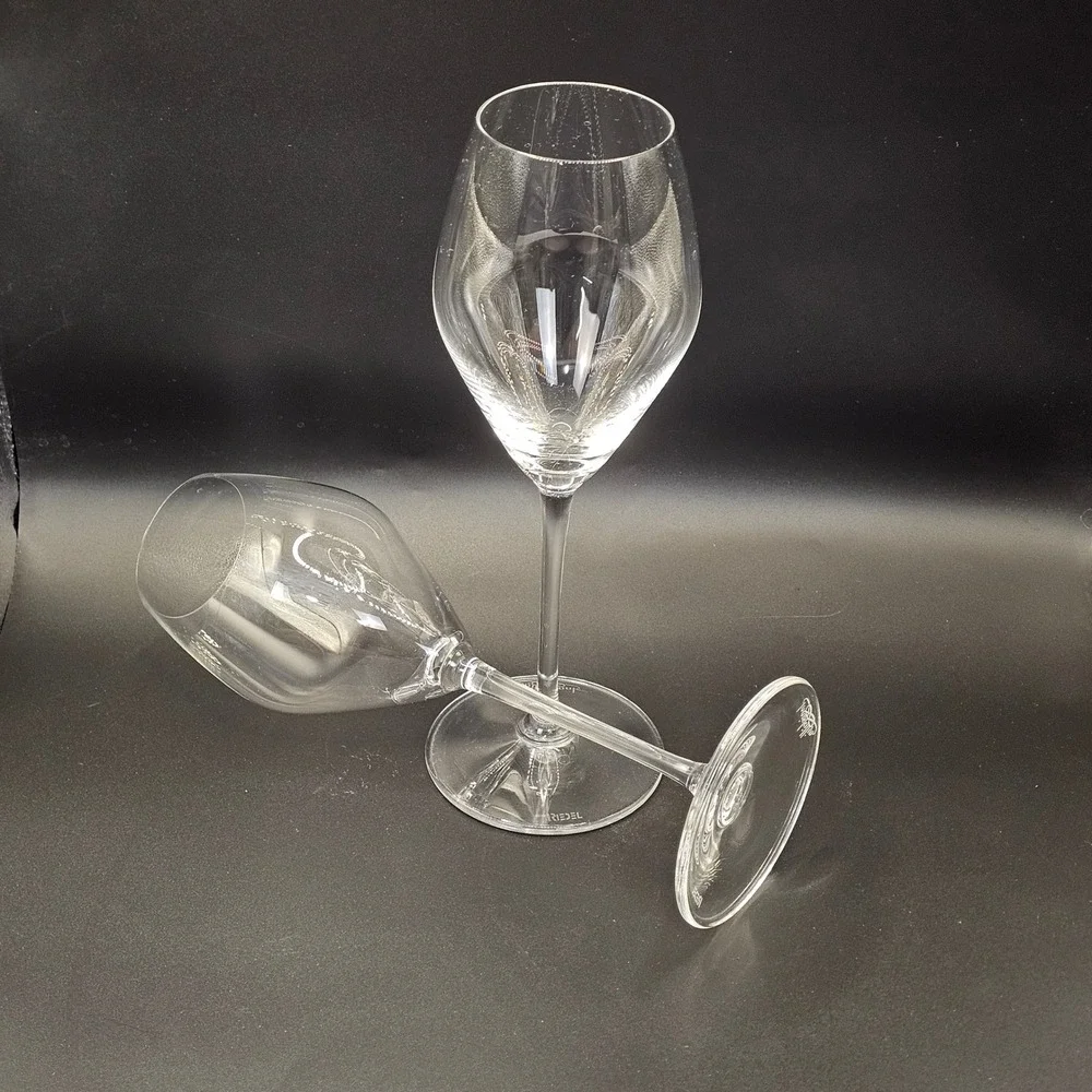 Set of 2 Crystal Rose Wine‎ Glasses by RIEDEL Inniskillin Elegant Stemware